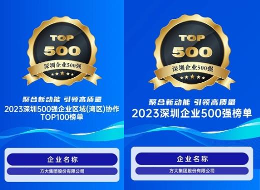 beat365中国在线体育连续6年上榜深圳企业500强